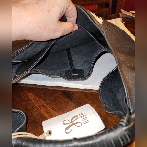 Hobo Cow Print Leather Crescent Bag - Picture 5 of 5